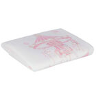 Baby Girls White & Pink Carousel Blanket, 2, hi-res